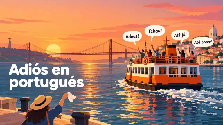 Adiós en portugués